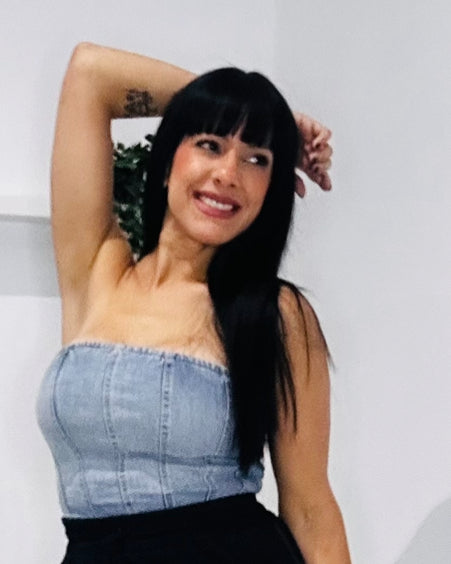 Alicia Denim Top